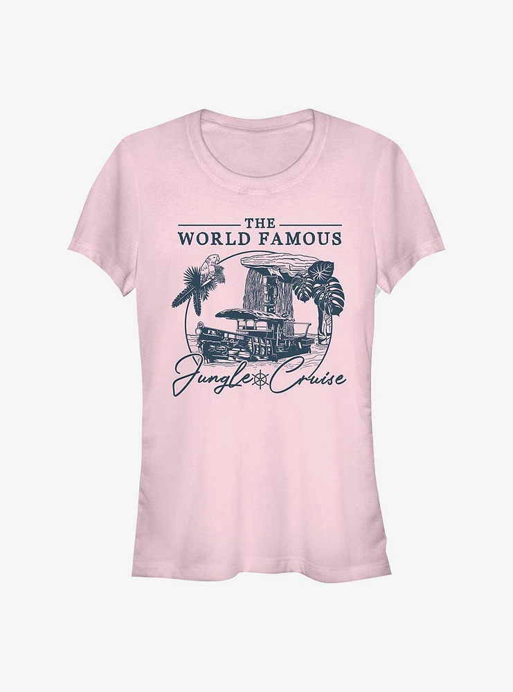 Disney Jungle Cruise Word Famous Girls T-Shirt