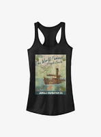 Disney Jungle Cruise Vintage Poster Girls Tank