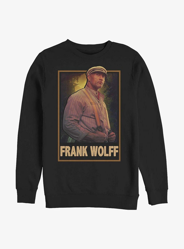 Disney Jungle Cruise Frank Wolff Hero Shot Crew Sweatshirt