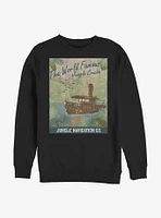 Disney Jungle Cruise Vintage Poster Crew Sweatshirt