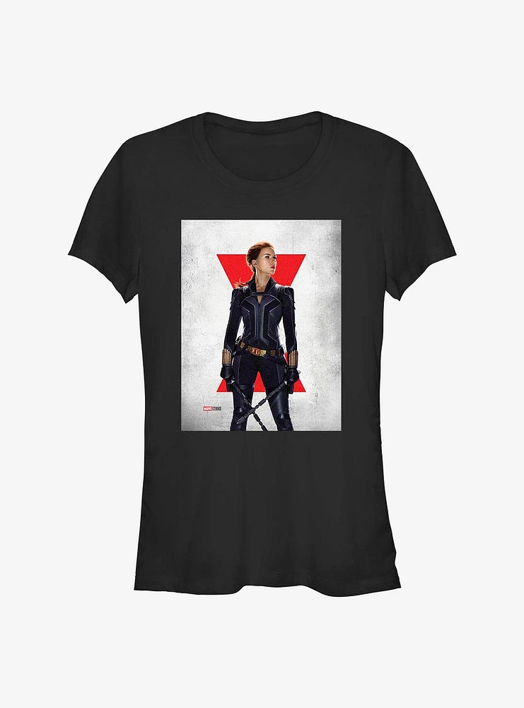 Marvel Black Widow Poster Girls T-Shirt