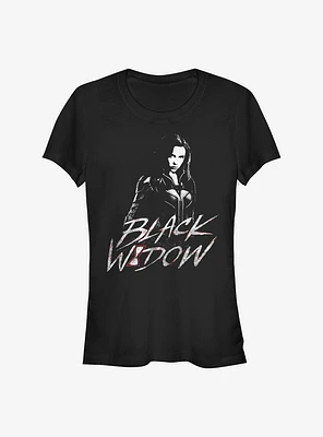 Marvel Black Widow Fierce Pose Girls T-Shirt