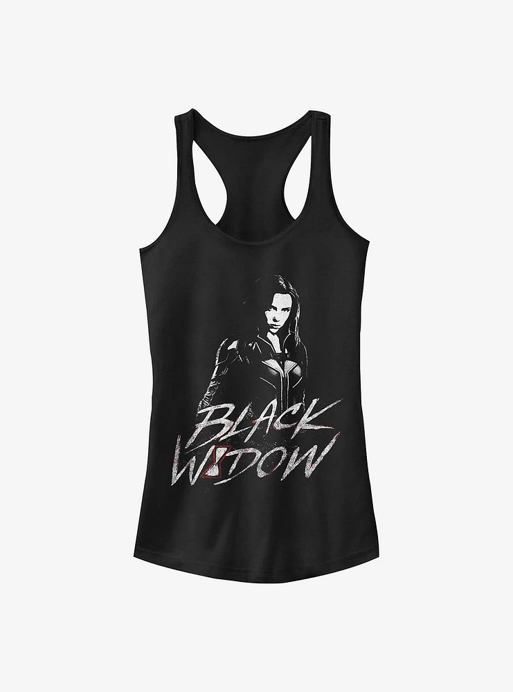 Marvel Black Widow Fierce Pose Girls Tank