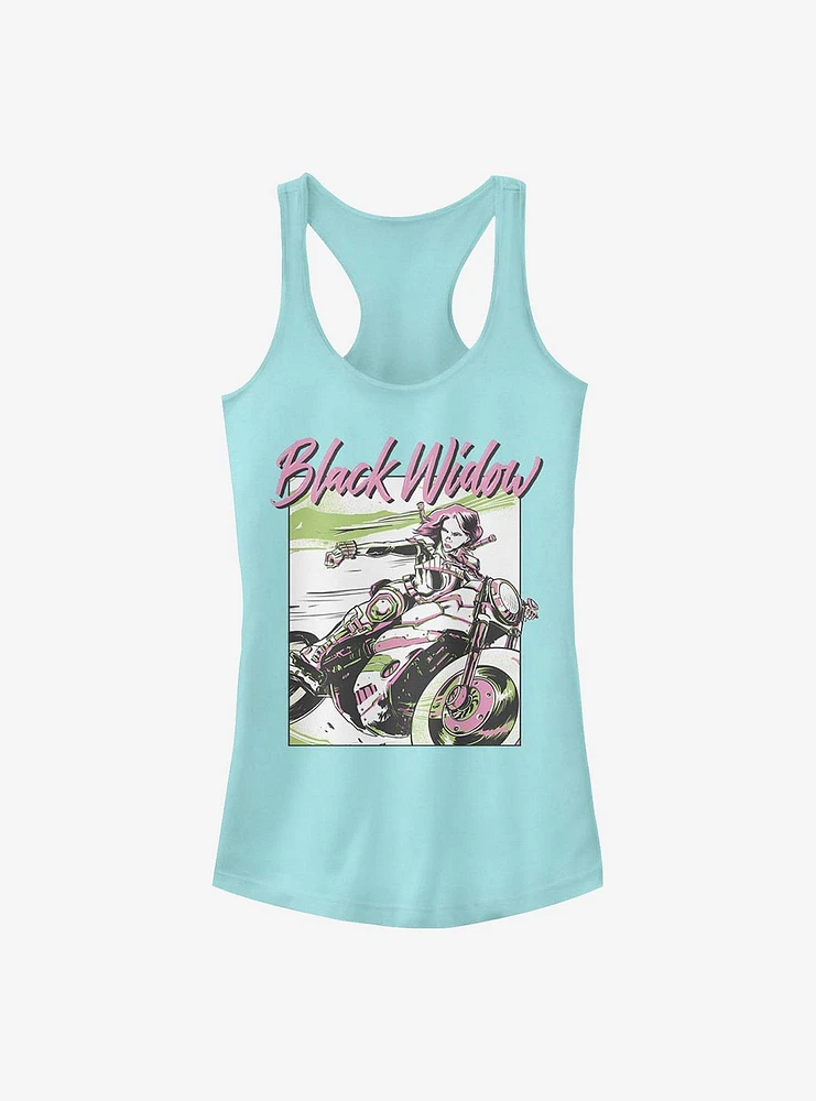 Marvel Black Widow Retro Art Girls Tank