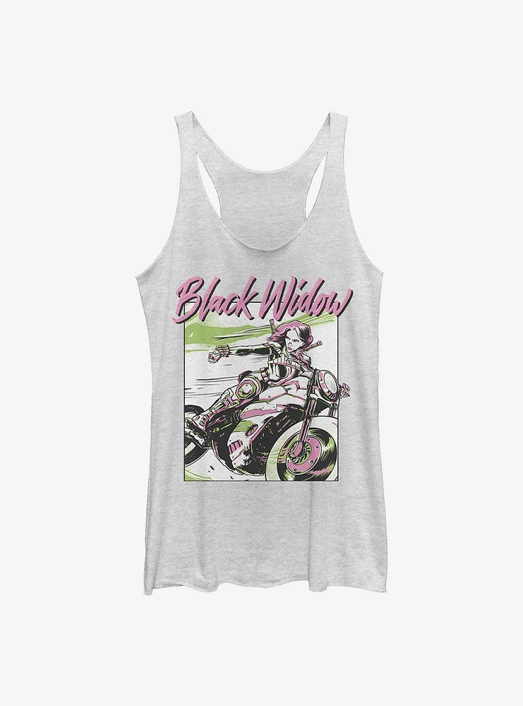 Marvel Black Widow Retro Art Girls Tank Htr