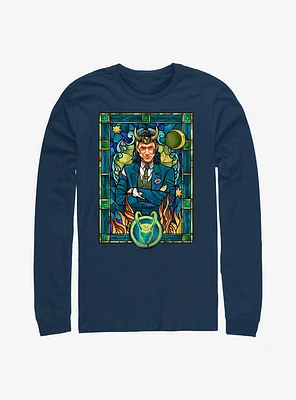 Marvel Loki Stained Glass Window Long-Sleeve T-Shirt