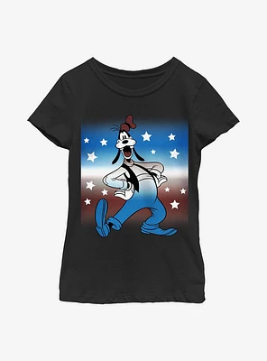 Disney Goofy Patriotic Goof Youth Girls T-Shirt