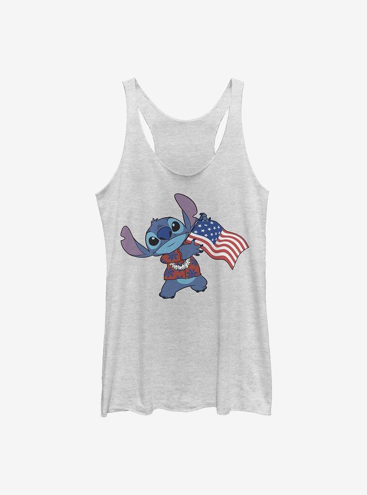 Disney Lilo And Stitch Tropic Flag Womens Tank Top