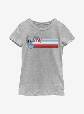 Disney Lilo And Stitch Flag Youth Girls T-Shirt