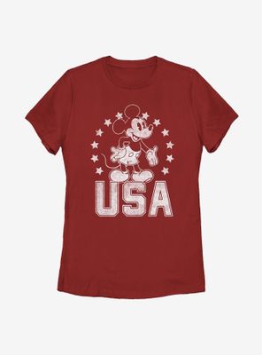 Disney Mickey Mouse USA Womens T-Shirt