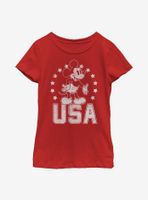 Disney Mickey Mouse USA Youth Girls T-Shirt