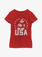 Disney Mickey Mouse USA Youth Girls T-Shirt