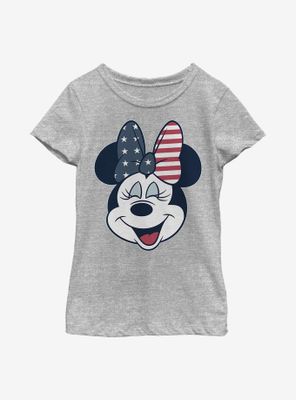 Disney Minnie Mouse American Bow Youth Girls T-Shirt