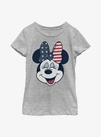 Disney Minnie Mouse American Bow Youth Girls T-Shirt