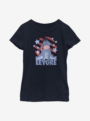 Disney Winnie The Pooh Eeyore Spangled Youth Girls T-Shirt