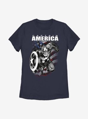 Marvel Captain America Hero Womens T-Shirt