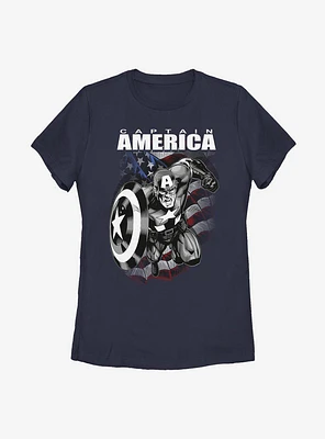 Marvel Captain America Hero Womens T-Shirt
