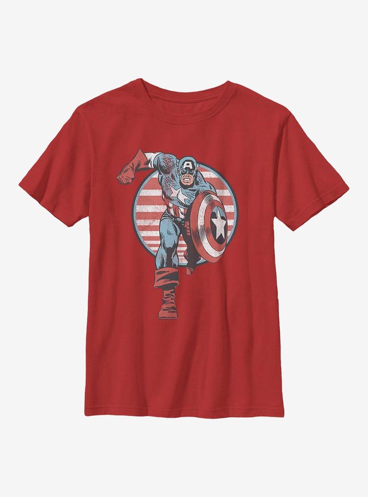 Marvel Captain America Charge Youth T-Shirt