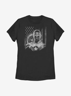 Marvel Falcon And The Winter Soldier Captain America Womens T-Shirt