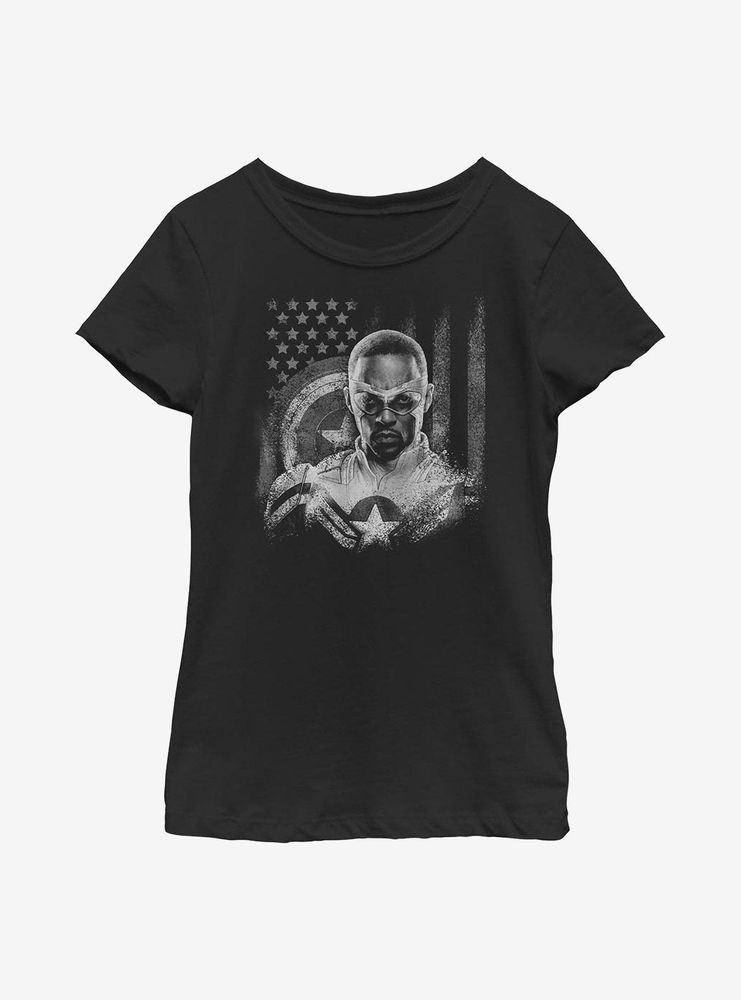 Marvel Falcon And The Winter Soldier Captain America Youth Girls T-Shirt