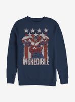 Marvel Hulk Flag Sweatshirt