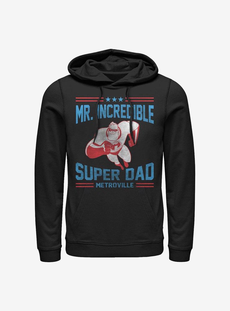 Disney Pixar The Incredibles Athletic Superdad Hoodie