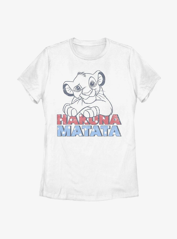 Disney The Lion King Americana Simba Womens T-Shirt
