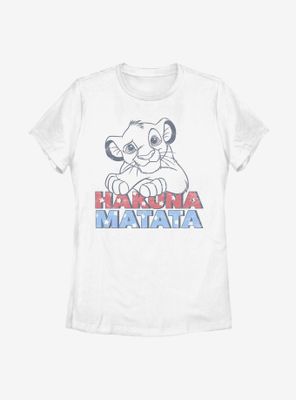 Disney The Lion King Americana Simba Womens T-Shirt