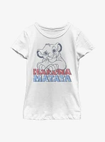 Disney The Lion King Americana Simba Youth Girls T-Shirt