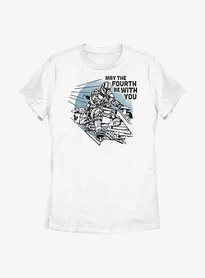 Star Wars The Mandalorian May Fourth Womens T-Shirt