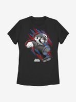 Nintendo Super Mario Mo Fast Stripes Womens T-Shirt