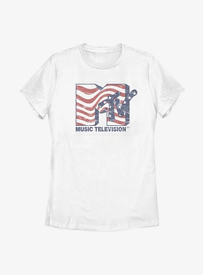 MTV Stars And Stripes Womens T-Shirt