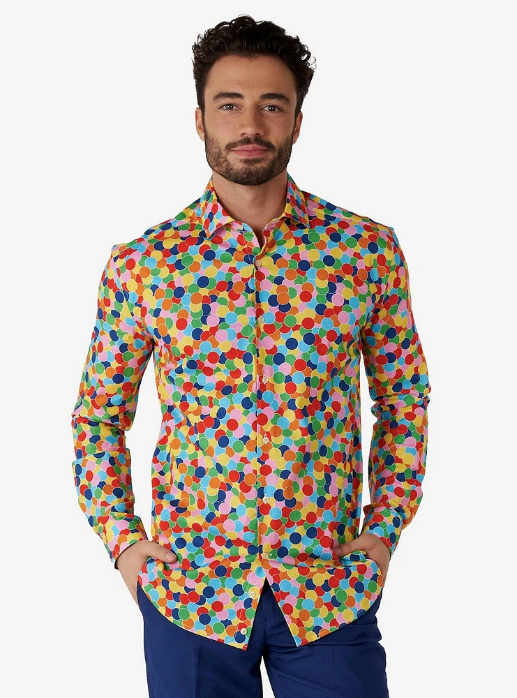 Confetti Woven Button-Up