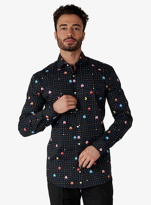 Pac-Man Woven Button-Up