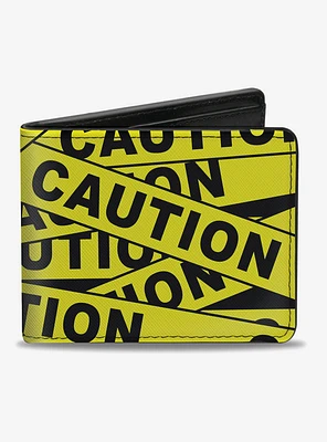 Caution Tape Bifold Wallet