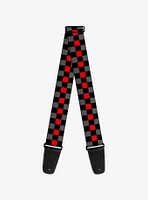 Checker Print Guitar Strap