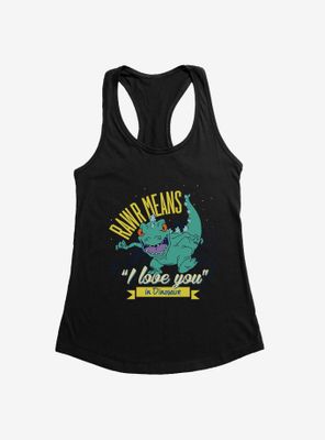 Rugrats Reptar Rawr Means I Love You Dinosaur Womens Tank Top