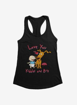 Rugrats Spike And Tommy I Love You To Kibbles Bits Womens Tank Top