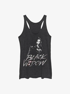 Marvel Black Widow Distress Womens Tank Top