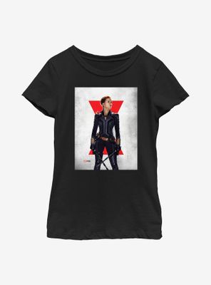 Marvel Black Widow Poster Youth Girls T-Shirt