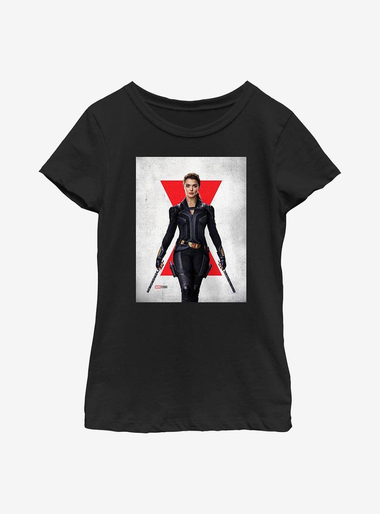 Marvel Black Widow Melina Poster Youth Girls T-Shirt