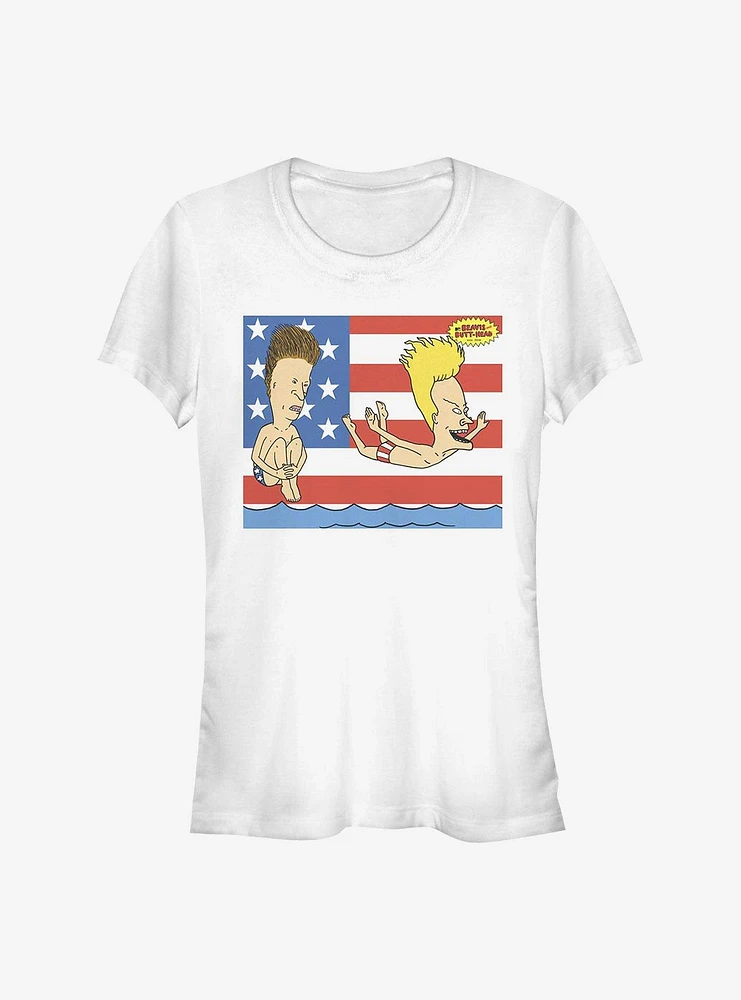 Beavis And Butthead 'Merica Girls T-Shirt