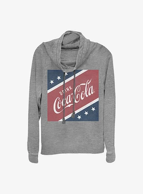 Coca-Cola The U.S. Drink Cowlneck Long-Sleeve Girls Top