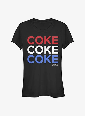 Coca-Cola Red White And Coke Girls T-Shirt