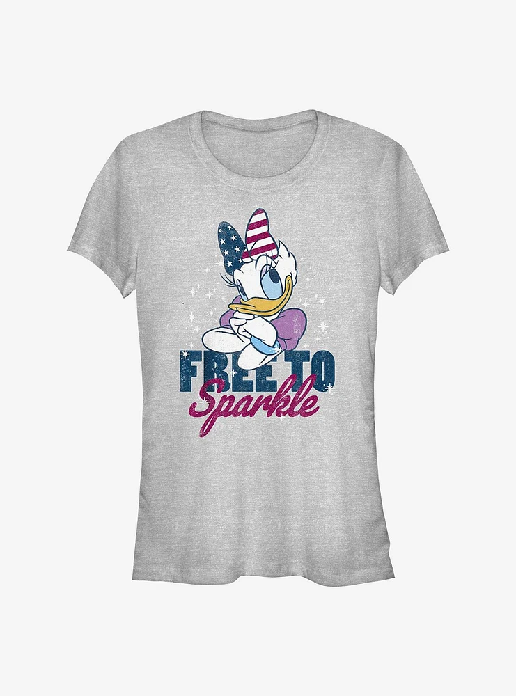 Disney Daisy Duck Free To Sparkle Girls T-Shirt