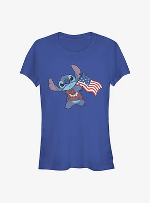 Disney Lilo & Stitch Tropical Flag Girls T-Shirt