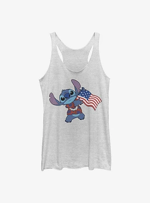 Disney Lilo & Stitch Tropical Flag Girls Tank Htr