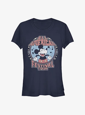 Disney Mickey Mouse All American Festival Tour Girls T-Shirt