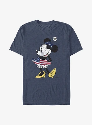 Disney Minnie Mouse Vintage U.S. Flag T-Shirt