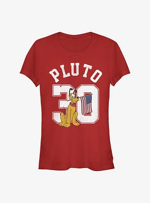 Disney Pluto Collegiate Girls T-Shirt